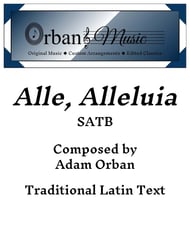 Alle, Alleluia SATB choral sheet music cover Thumbnail